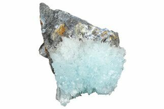 Blue-Green Aragonite Aggregation - Wenshan Mine, China #290998