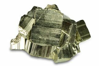 Gleaming Pyrite Crystal Cluster - Peru #291929