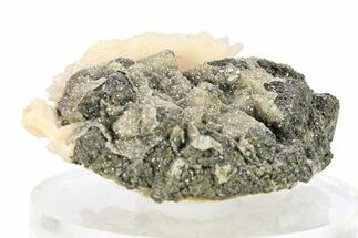 Cerussite Crystals with Bladed Barite on Galena - Morocco #291038