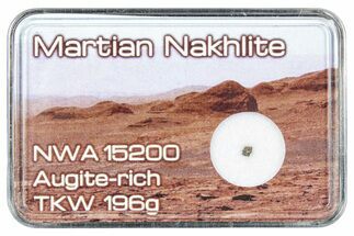 Martian Nakhlite Meteorite Fragment - NWA #292184