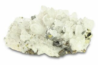 Milky Quartz Cluster with Sphalerite - Peru #291965