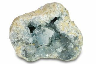 Crystal Filled Celestine (Celestite) Geode - Madagascar #293060