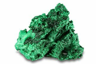 Fibrous Malachite Crystal Cluster - DR Congo #294627