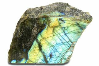 Single Side Polished Labradorite Section - Madagascar #295478