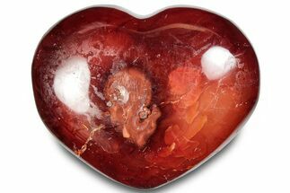 Colorful Carnelian Agate Heart #293737