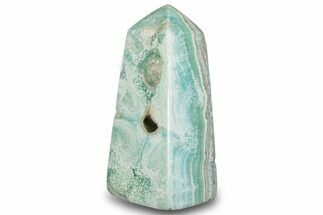 Polished Blue Caribbean Calcite Obelisk - Pakistan #297104