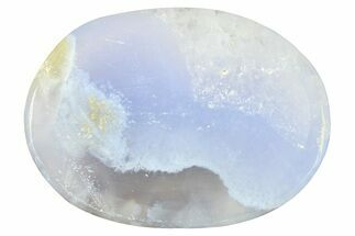 Polished Blue Lace Agate Worry Stones #297674
