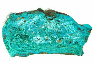 Polished Banded Chrysocolla and Malachite - Bagdad Mine, Arizona #298415