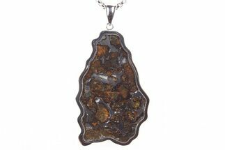 Sericho Pallasite Meteorite Pendant - Kenya #301036