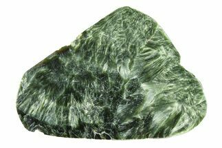 Polished Seraphinite Section - Korshunovkiy Mine, Siberia #301581