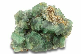 Fluorescent Green Fluorite Cluster - Diana Maria Mine, England #301664