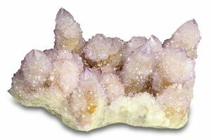 Quartz order crystal var amethyst Smoky cluster Morocco