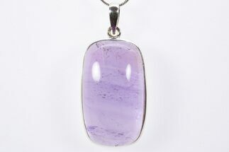 Polished Amethyst Pendant (Necklace) - Sterling Silver #303166