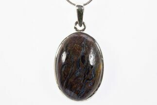 Chatoyant Pietersite Pendant (Necklace) - Sterling Silver #303169