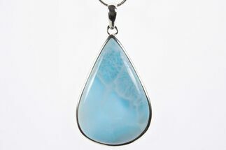 Stunning, Larimar Pendant (Necklace) - Sterling Silver #303217