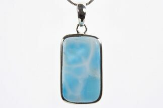 Stunning, Larimar Pendant (Necklace) - Sterling Silver #303220