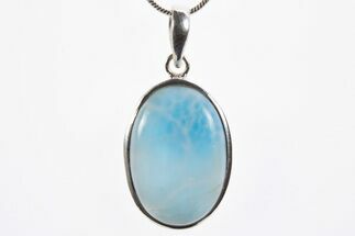 Stunning, Larimar Pendant (Necklace) - Sterling Silver #303227