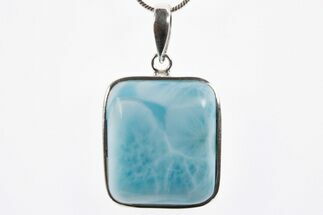 Stunning, Larimar Pendant (Necklace) - Sterling Silver #303230