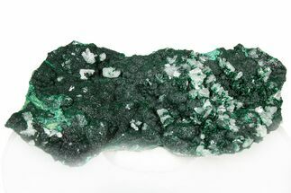 Cerussite Crystals on Sparkling Botryoidal Malachite - Congo #303858