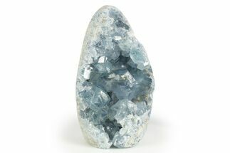 Free-Standing Crystal Filled Celestine Geode - Madagascar #303862