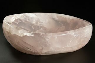 Polished Rose Quartz Bowl #304624