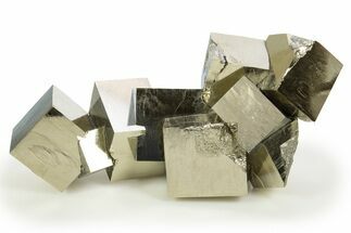 Incredible, Natural Pyrite Cube Cluster - Navajun, Spain #305238