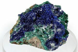 Silky Malachite with Sparkling Azurite - Congo-Brazzaville #306078