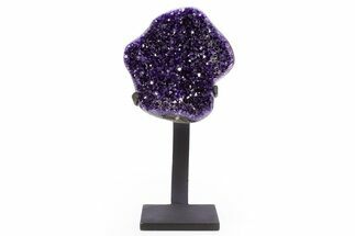Amethyst Geode With Metal Stand - Uruguay #306894