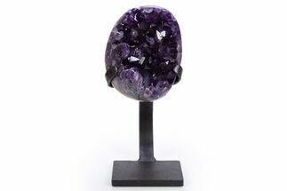 Amethyst Geode With Metal Stand - Uruguay #306919