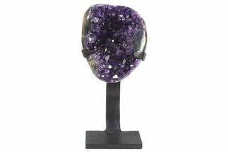 Amethyst Geode With Metal Stand - Uruguay #306941