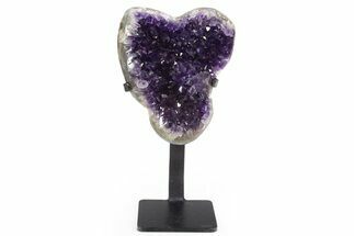 Amethyst Geode With Metal Stand - Uruguay #306905