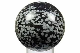 Polished Snowflake Obsidian Sphere - Utah #308269