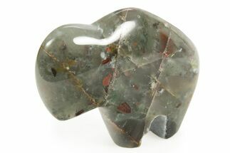 Polished Seftonite (Bloodstone/Heliotrope) Bison - Africa #308672