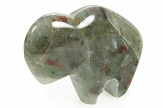 Polished Seftonite (Bloodstone/Heliotrope) Bison - Africa #308674