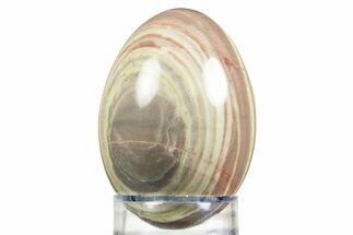 Colorful Polished Rojo Verde Marble Egg - Arizona #308855