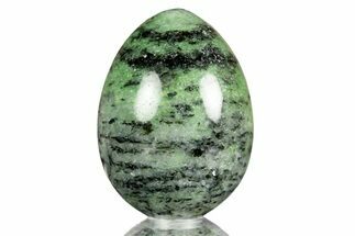 Polished Green Zoisite Egg - Tanzania #308966