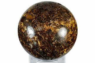 Golden Amphibolite Sphere - Western Australia #309177