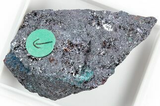 Rare Blue Buttgenbachite w/ Malachite & Cuprite - DR Congo #309639