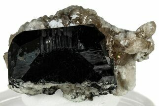 Lustrous Bixbyite on Champagne Topaz - Utah #309315