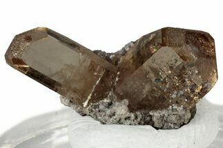 Lustrous Champagne Topaz Crystal Cluster - Utah #309268