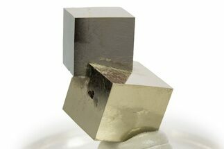 Shiny, Natural Pyrite Cube Cluster - Navajun, Spain #307055