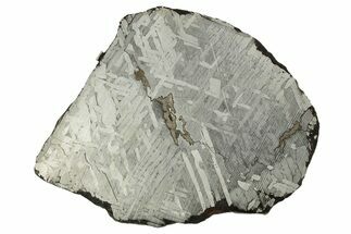 Etched Toluca Iron Meteorite ( g) Slice - Mexico #310367