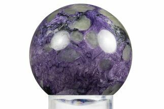 Polished Purple Charoite Sphere - Siberia #311324