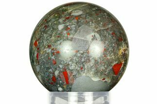 Polished Seftonite (Bloodstone/Heliotrope) Sphere - Africa #311555