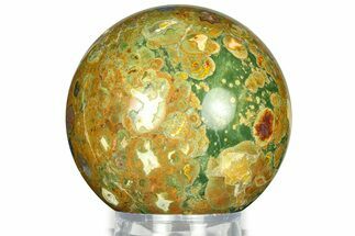 Polished Rainforest Jasper (Rhyolite) Sphere - Australia #311605