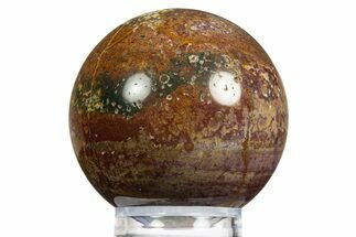 Colorful, Polished Ocean Wave Jasper Sphere - Madagascar #311752