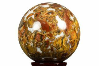 Polished Orbicular King Cobra Jasper Sphere - India #311727