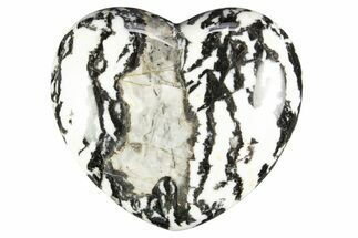 Polished Zebra Marble Heart - Utah #311924