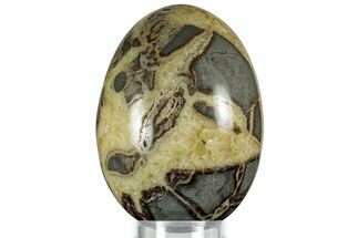 Calcite Crystal Filled Septarian Egg - Utah #314480