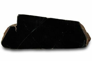 Polished Black Jade (Actinolite) Slab - Western Australia #314568